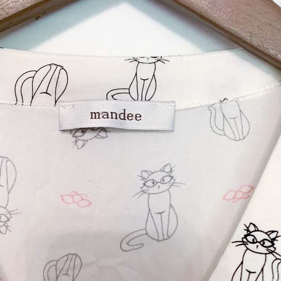 Cat Blouse | Mandee | Button Up | Sz L - Picture 6 of 6